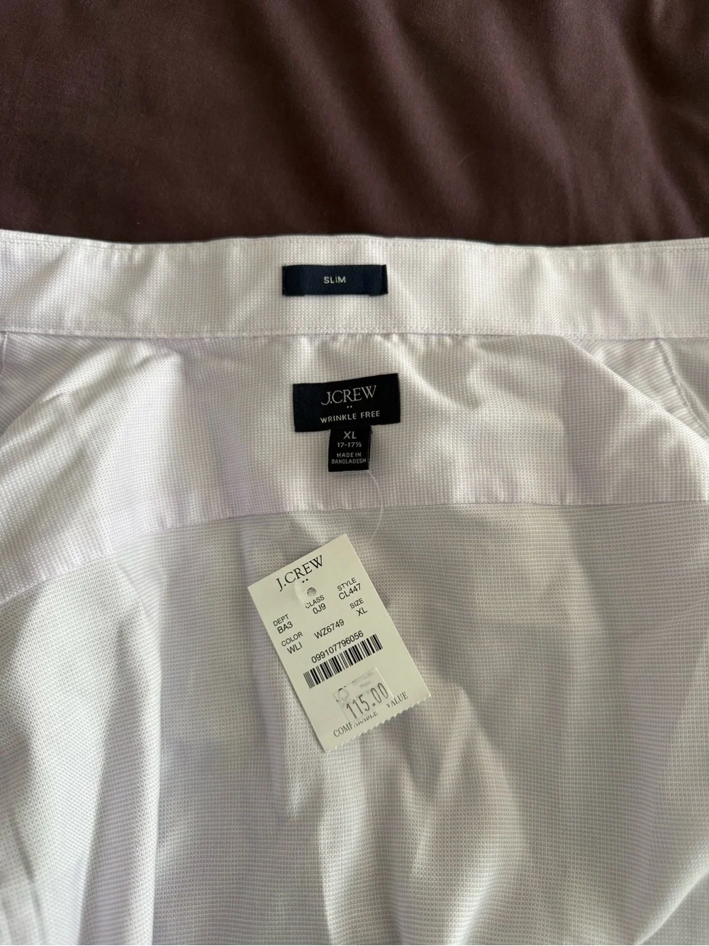 J. Crew Light Lavender Cotton Dress Shirt 17-17.5